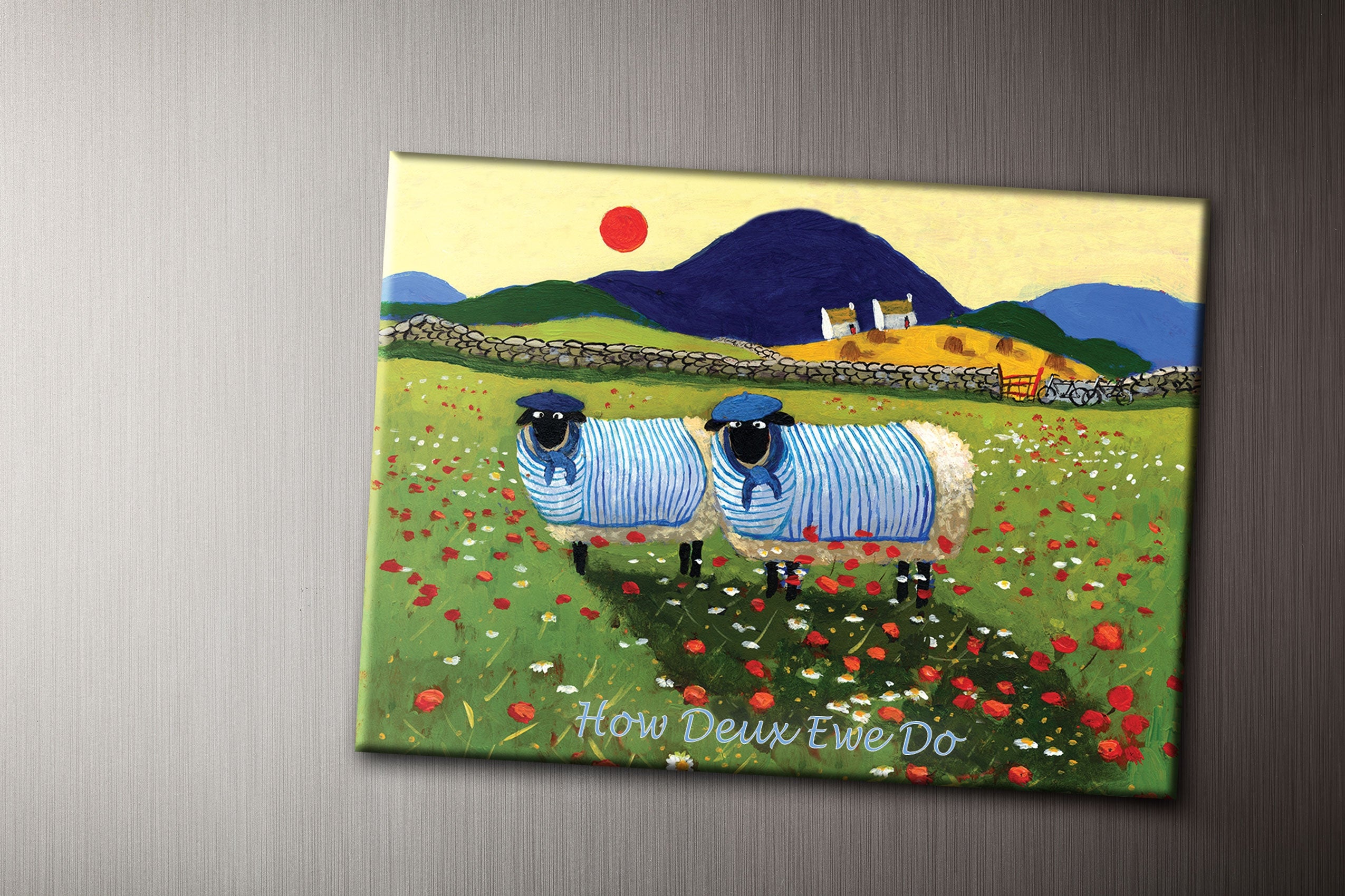 How Do Ewe Deux Fridge Magnet
