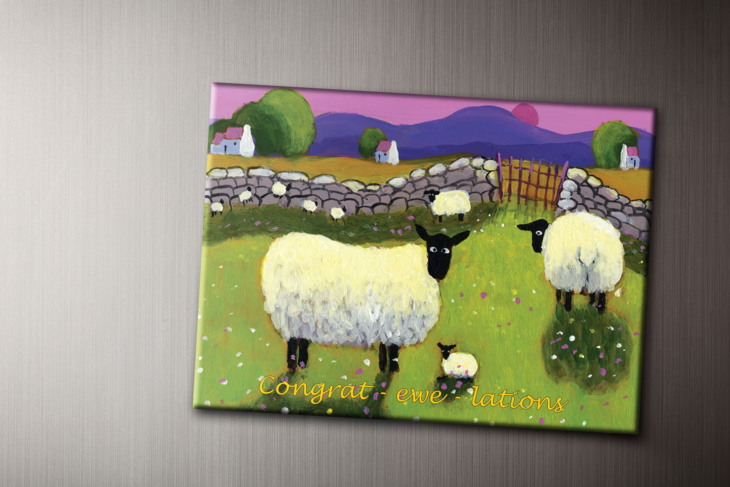Congrat-ewe-lations Fridge Magnet