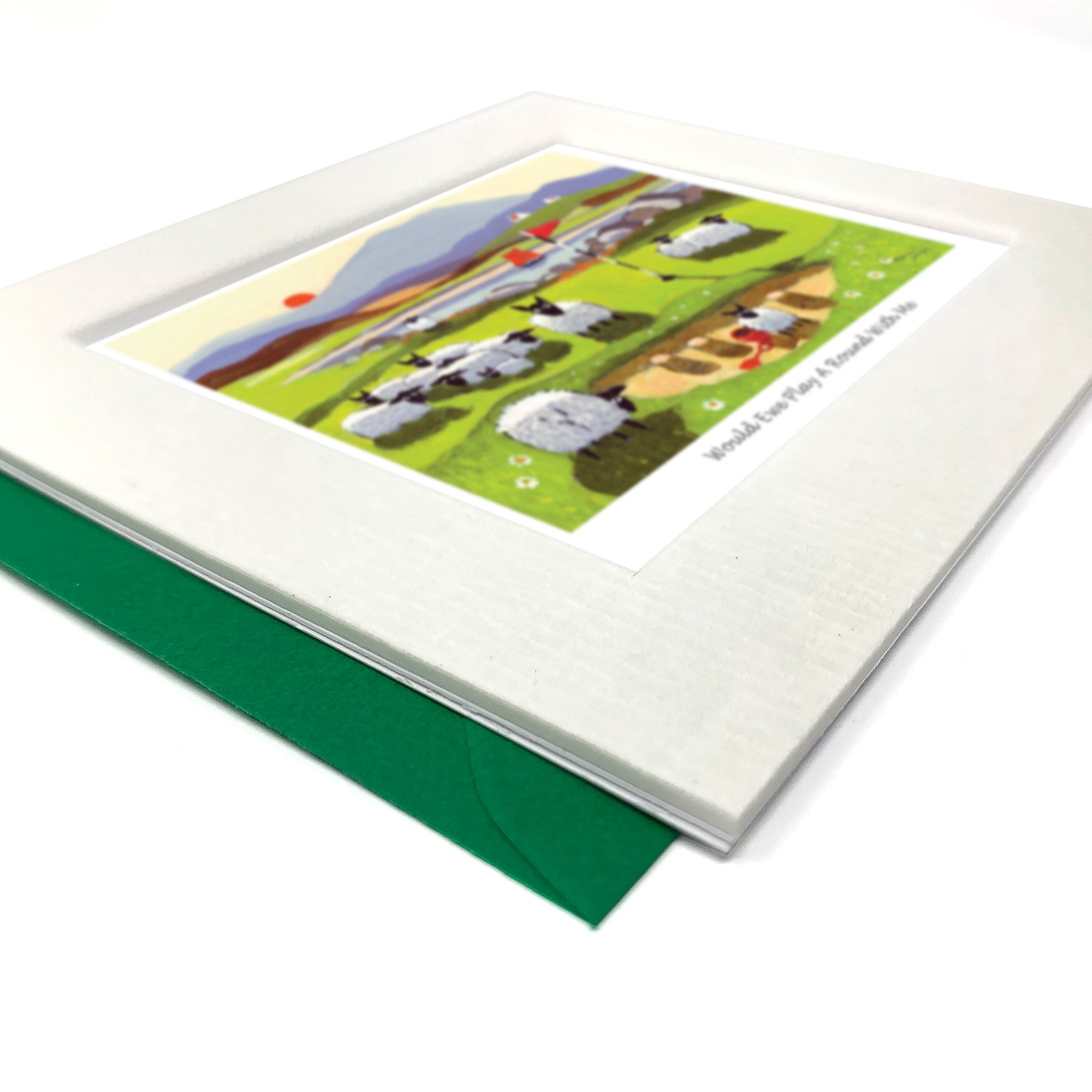 Would Ewe Play A Round Greeting Card