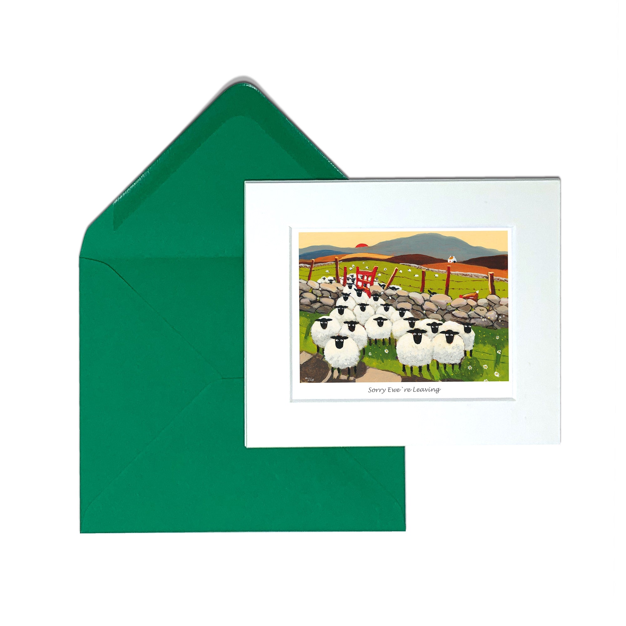 Sorry Ewe'r Leaving Greeting Card