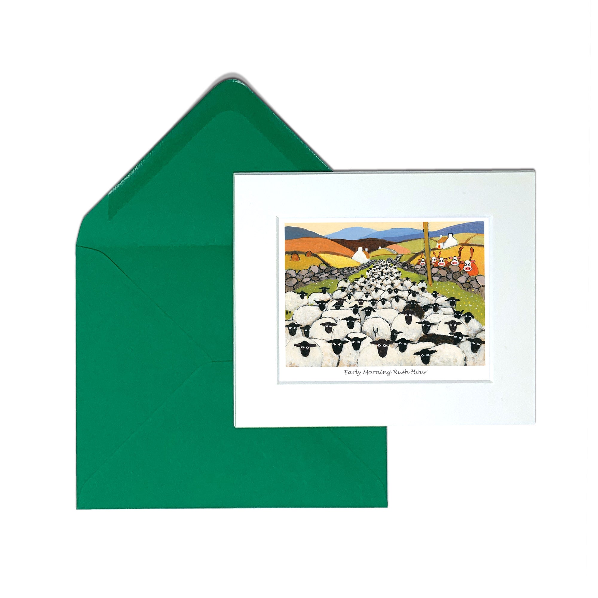 Early Morning Rush Hour Greeting Card