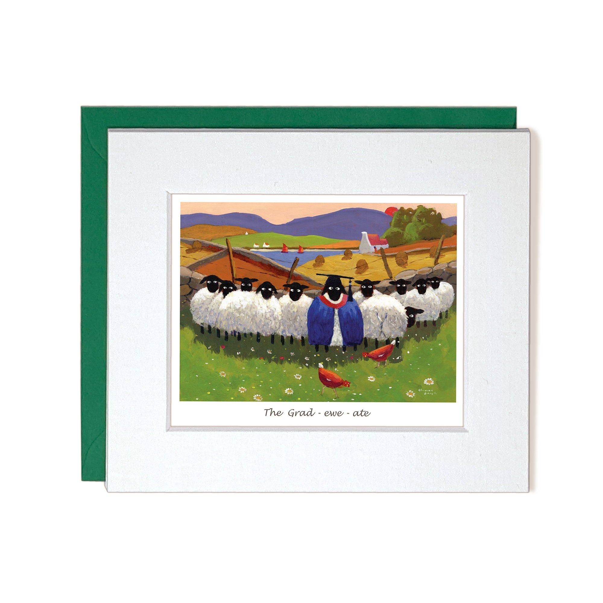 Envelope and Card Sheep graduating day
