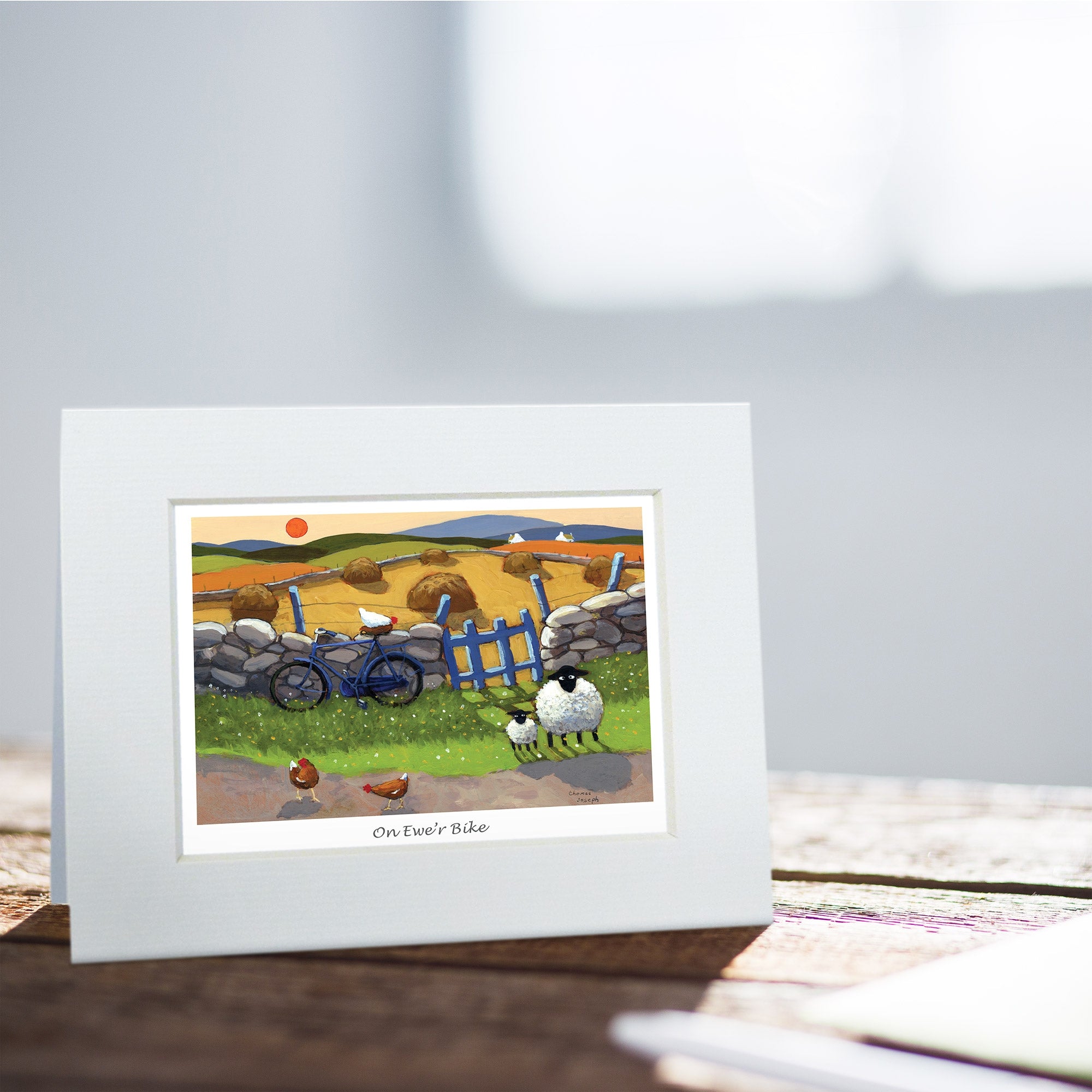 On Ewer Bike Greeting Card