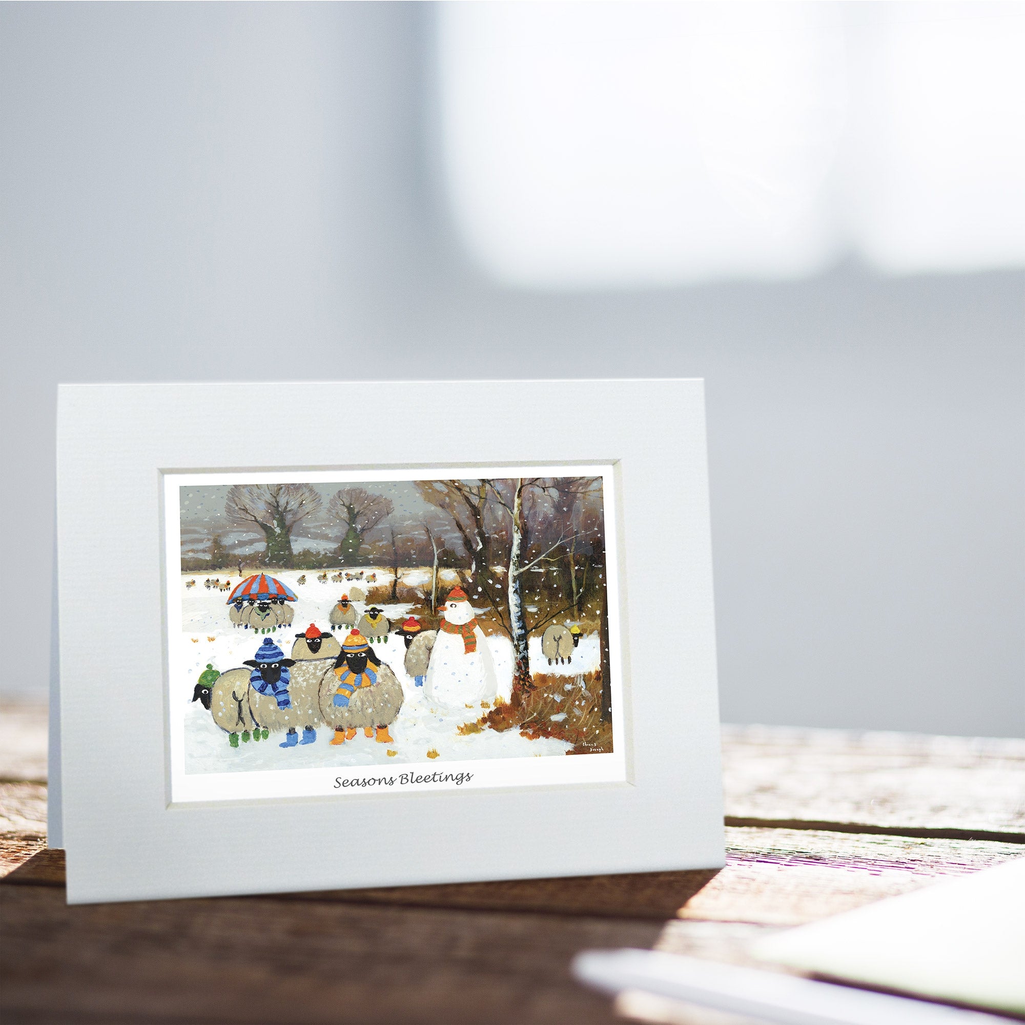 Seasons Bleetings Greeting Card