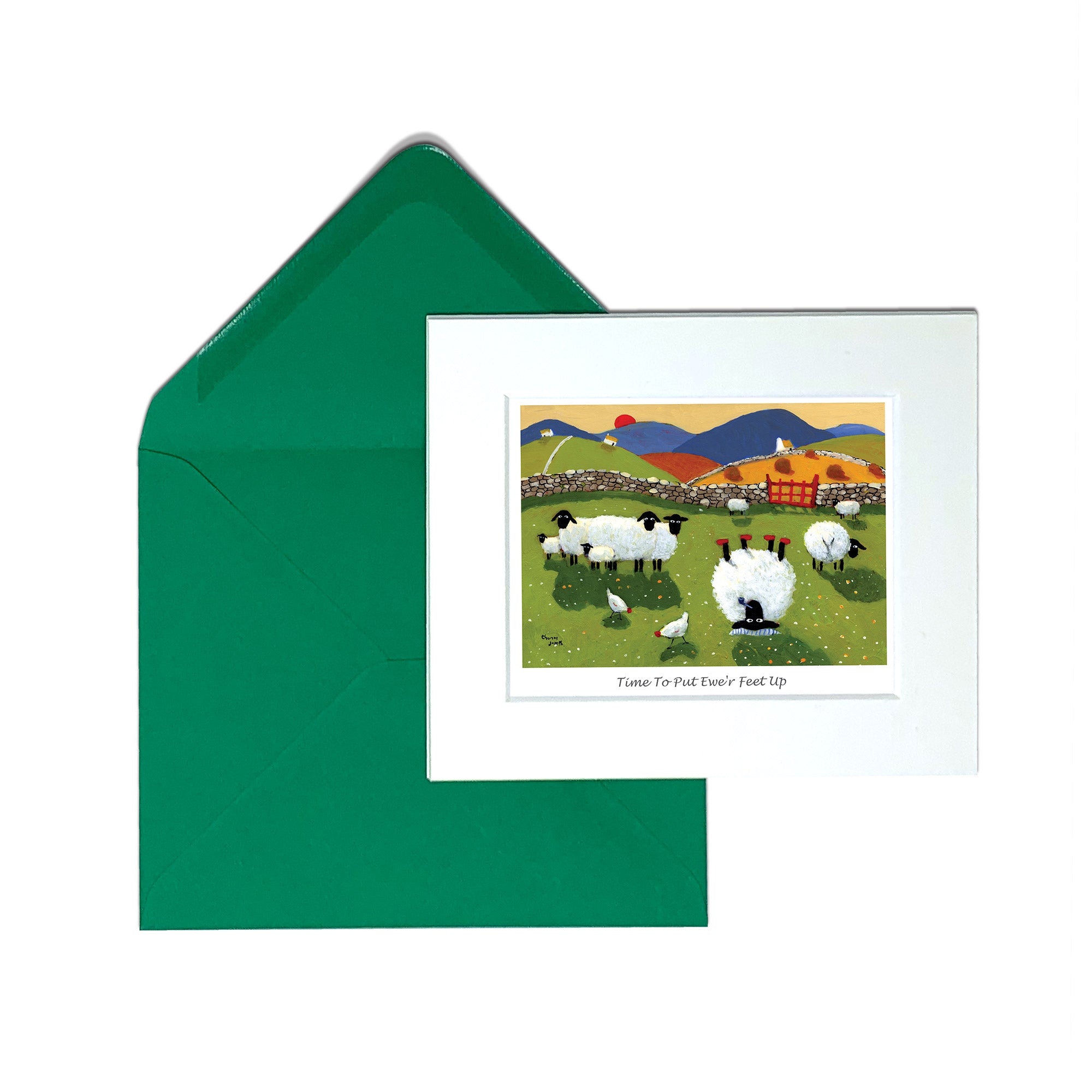 Time To Put Ewer Feet Up Greeting Card