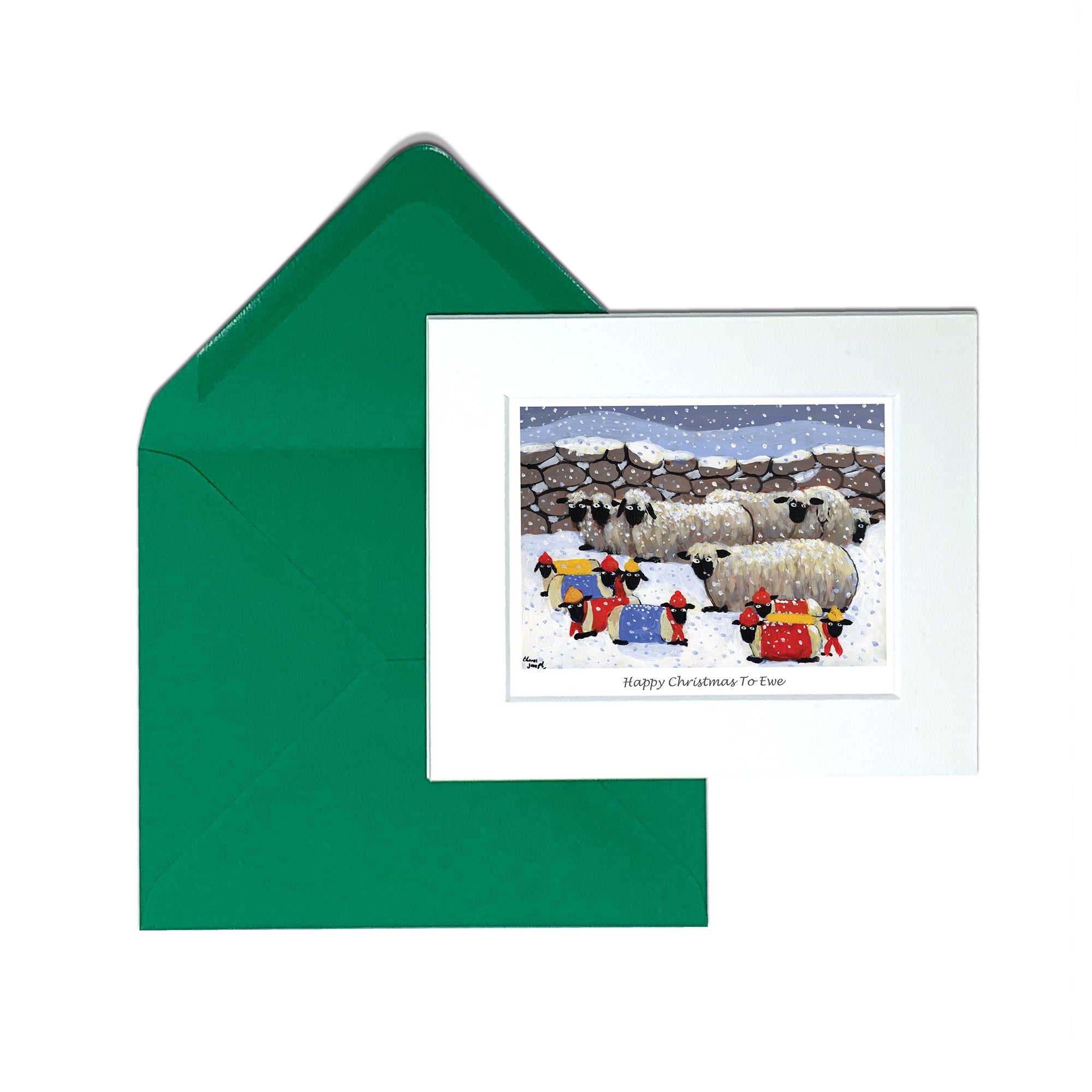 Happy Christmas To Ewe Greeting Card
