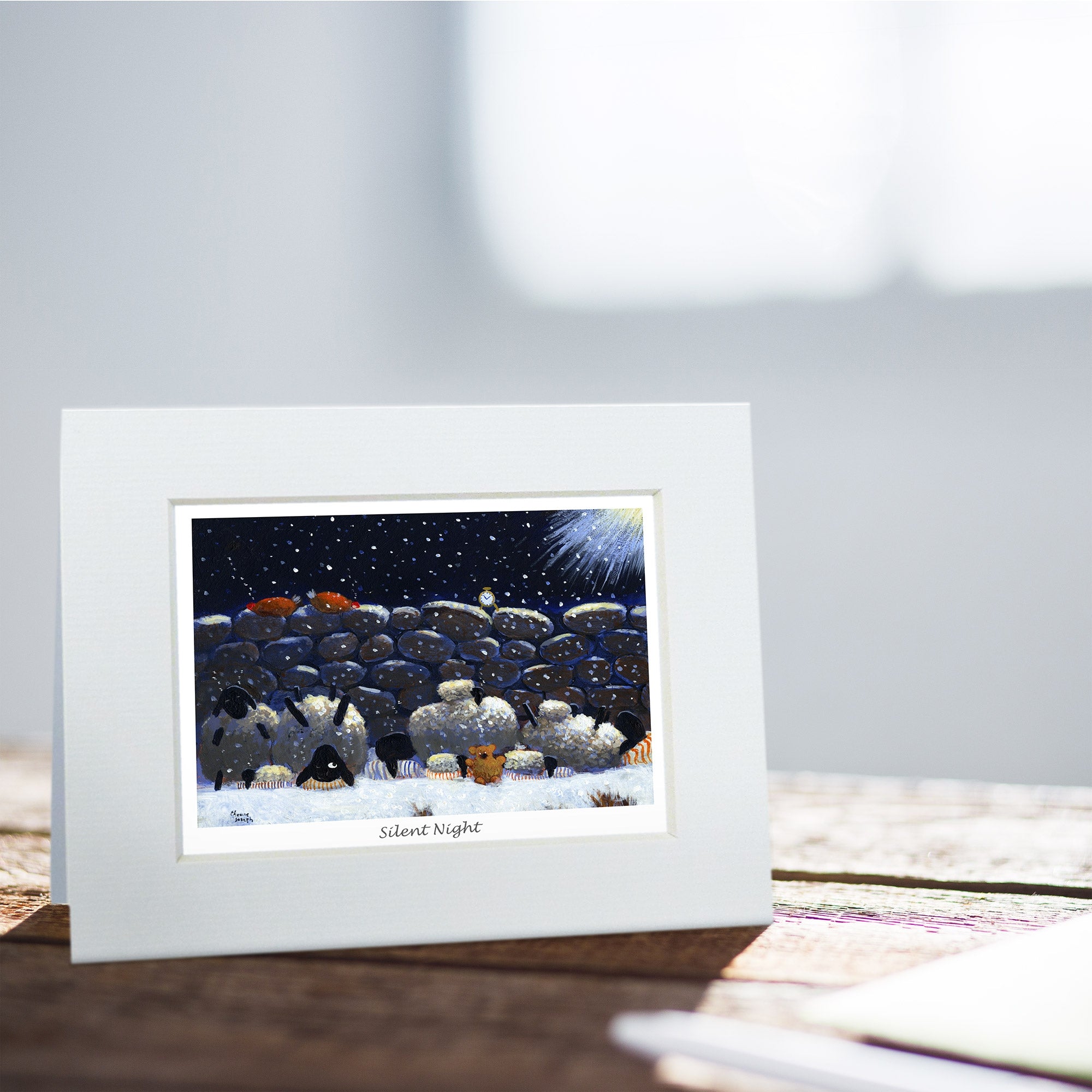 Silent Night Greeting Card