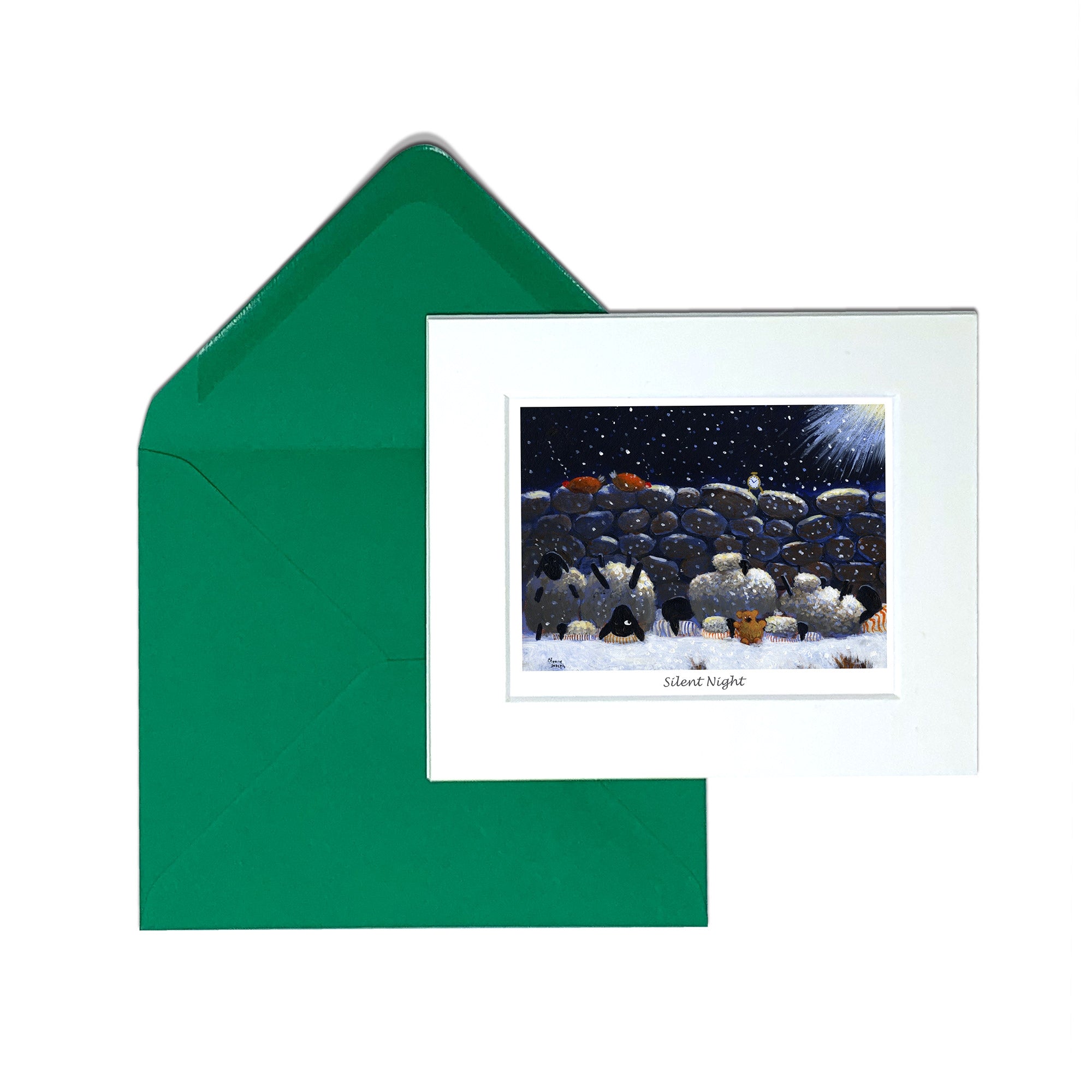 Silent Night Greeting Card