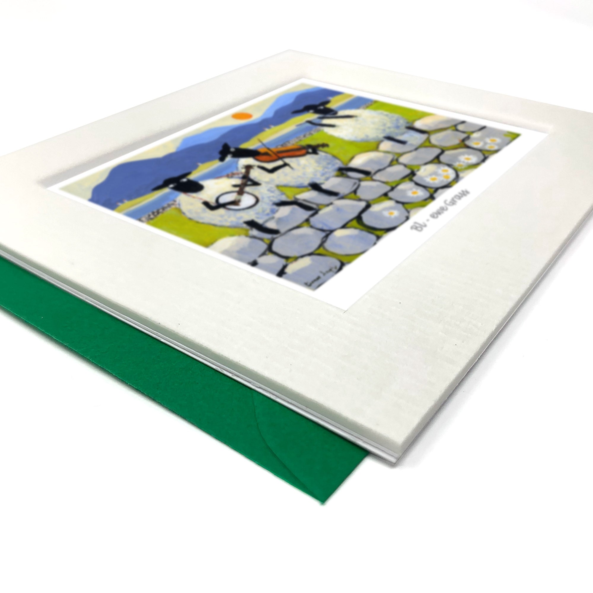 Bl-ewe Grass Greeting Card