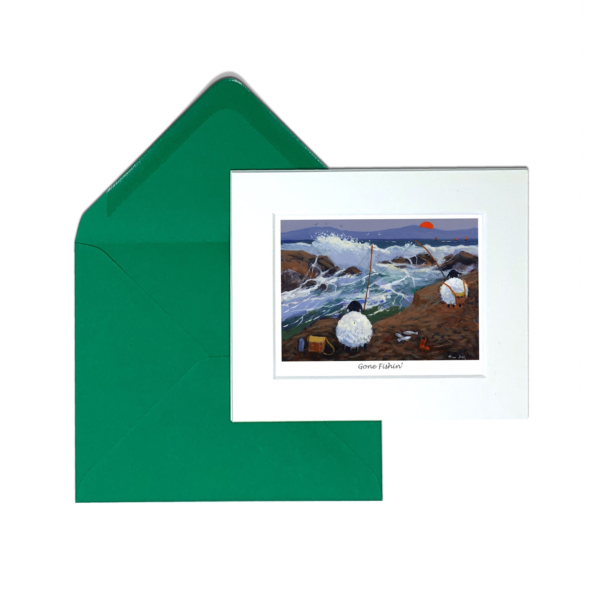 Gone Fishin Greeting Card