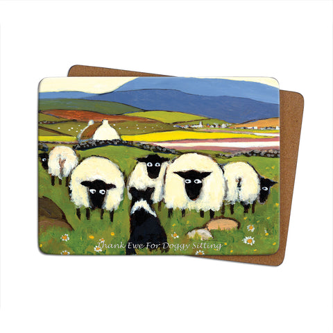 Thank Ewe For Doggy Sitting Single Table Mat