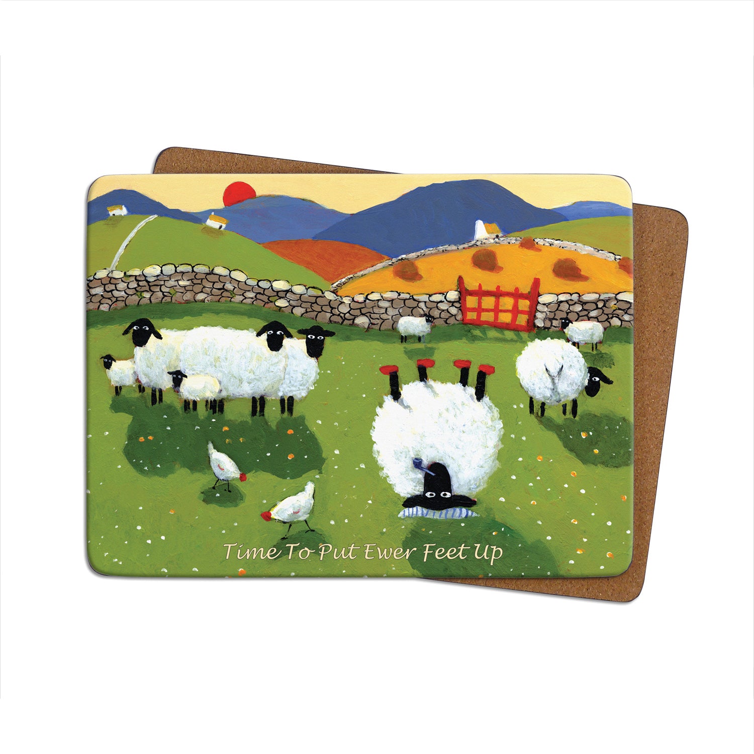 Time To Put Ewer Feet Up Single Table Mat