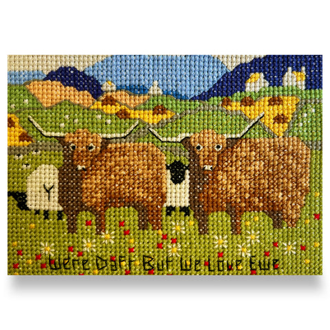 We're Daft But We Love Ewe Cross Stitch Kit