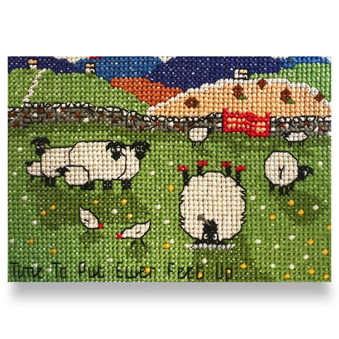 Time To Put Ewer Feet Up Cross Stitch Kit