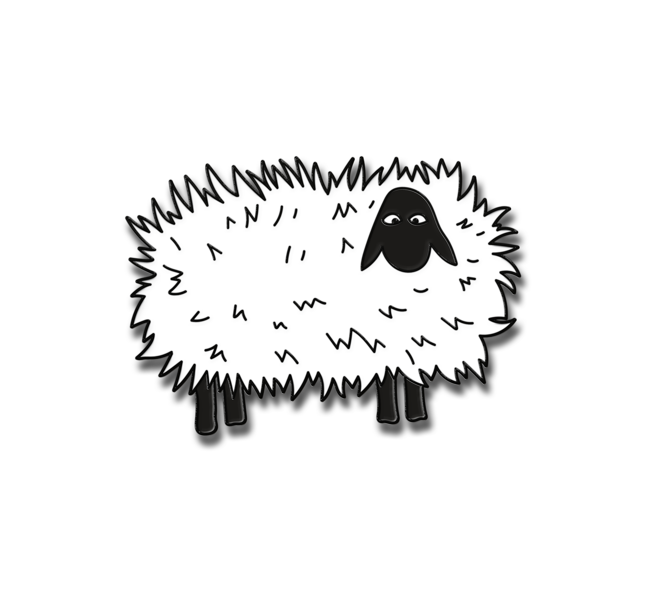 Baaad Hair Day Enamel Pin