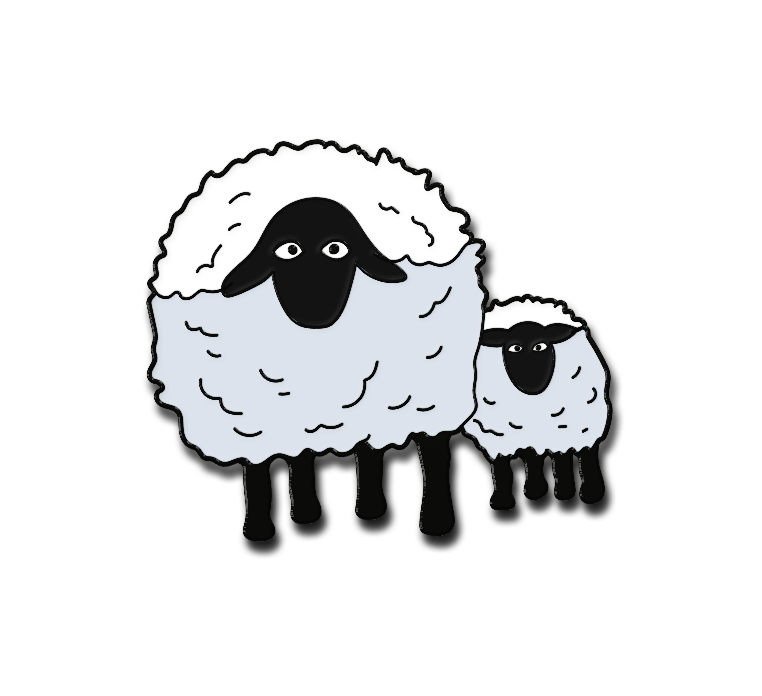 Thank Ewe Enamel Pin