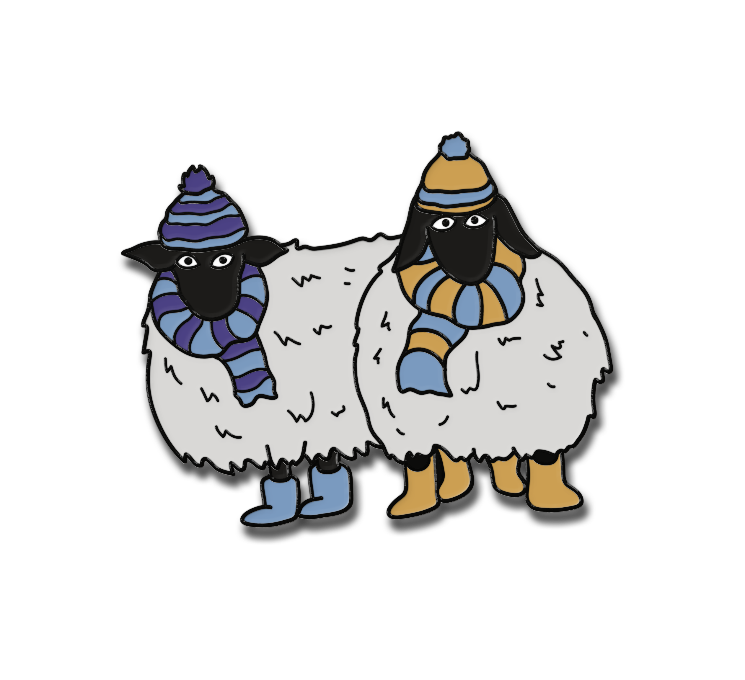 Season's Bleating's Enamel Pin