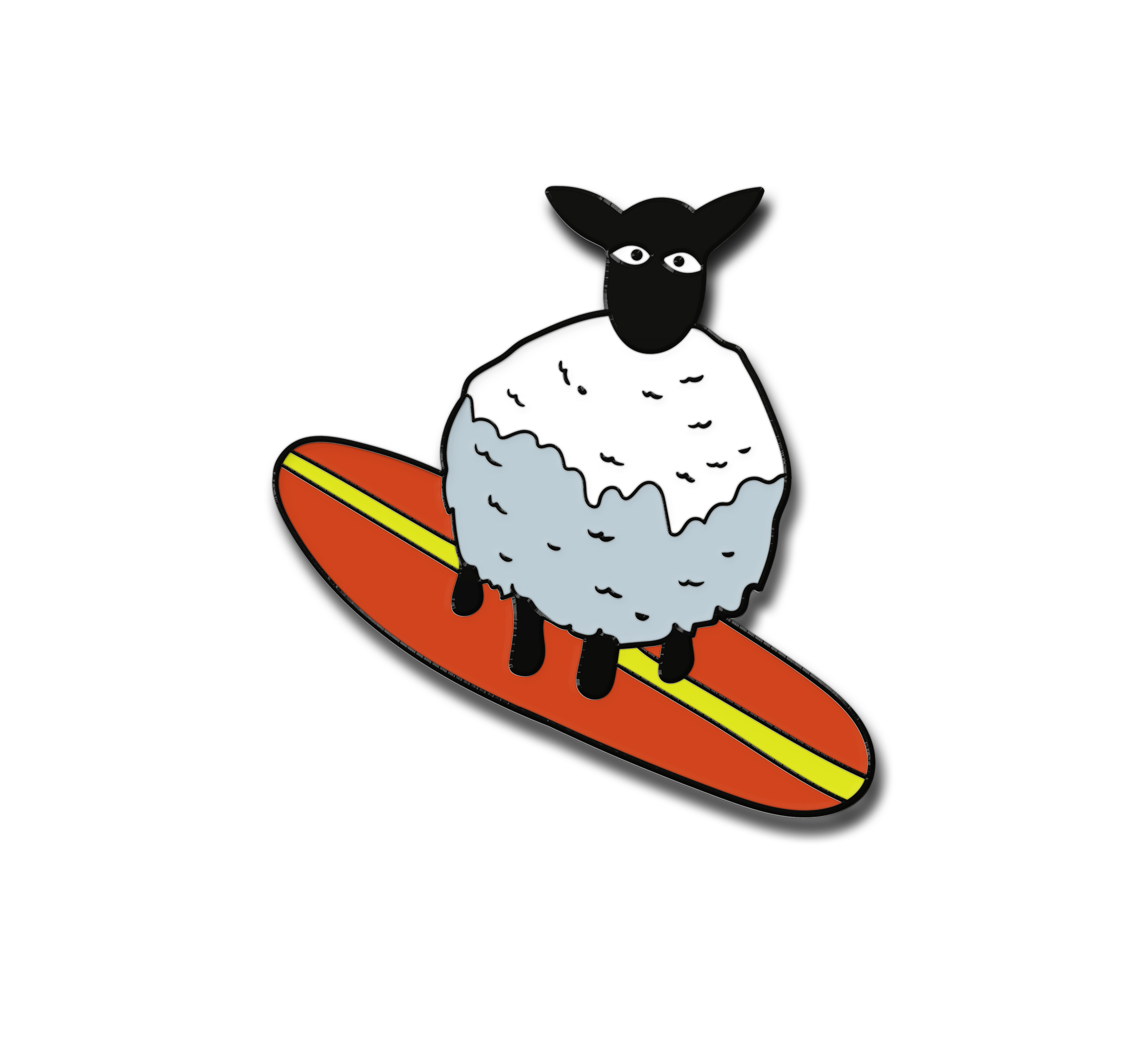 Surf Dude Enamel Pin