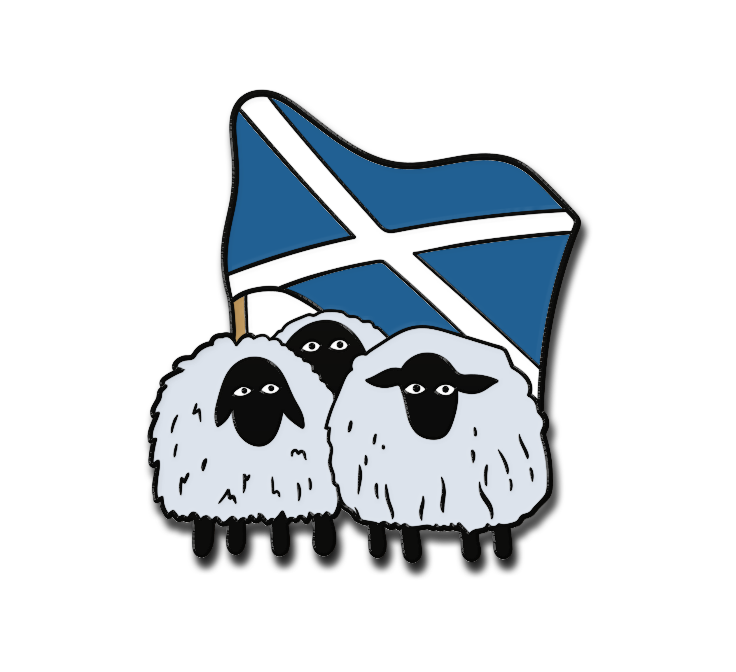 Scottish Flag Enamel Pin