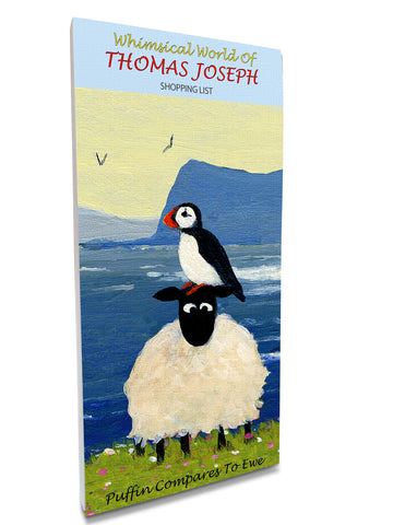 Puffin Compares To Ewe Magnetic Notepad