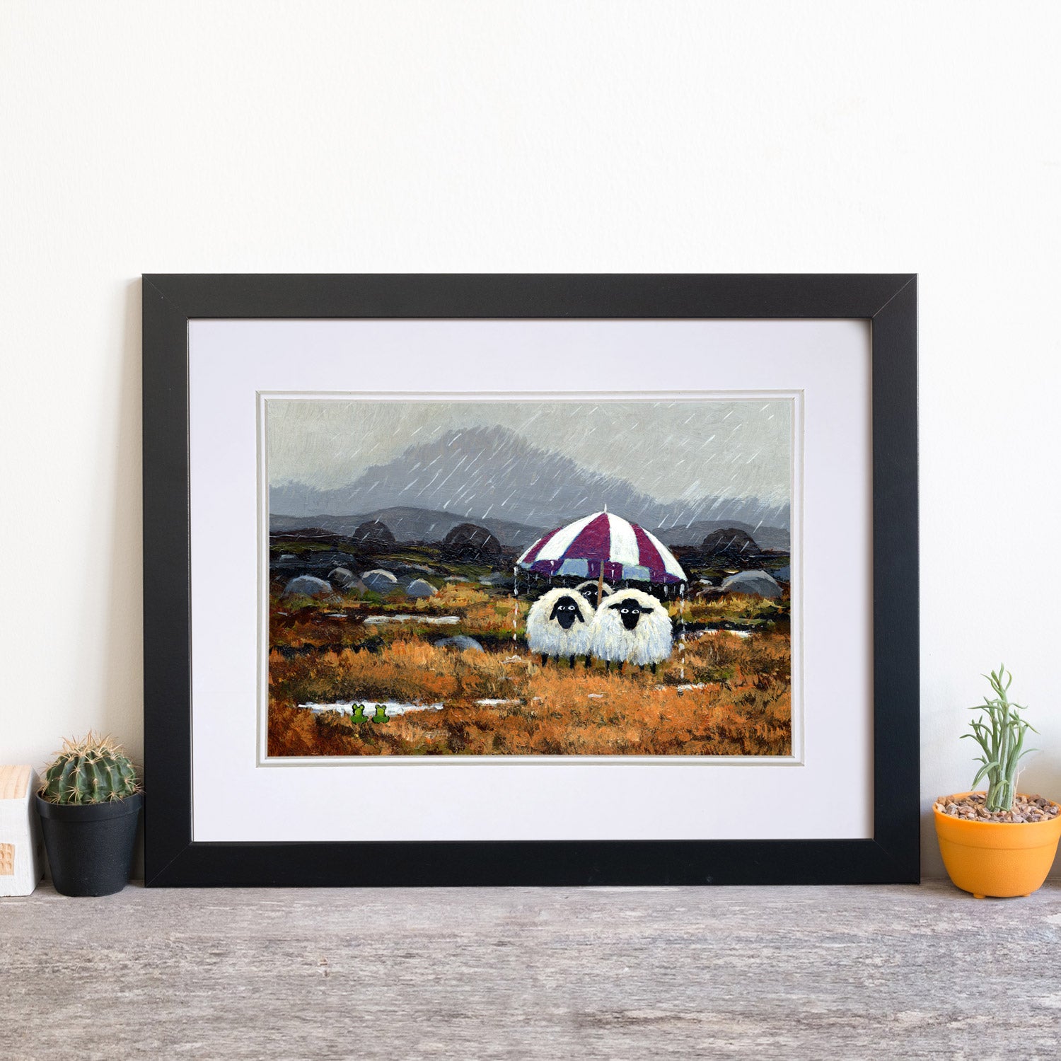 Wish Ewe Were Here Mounted Print