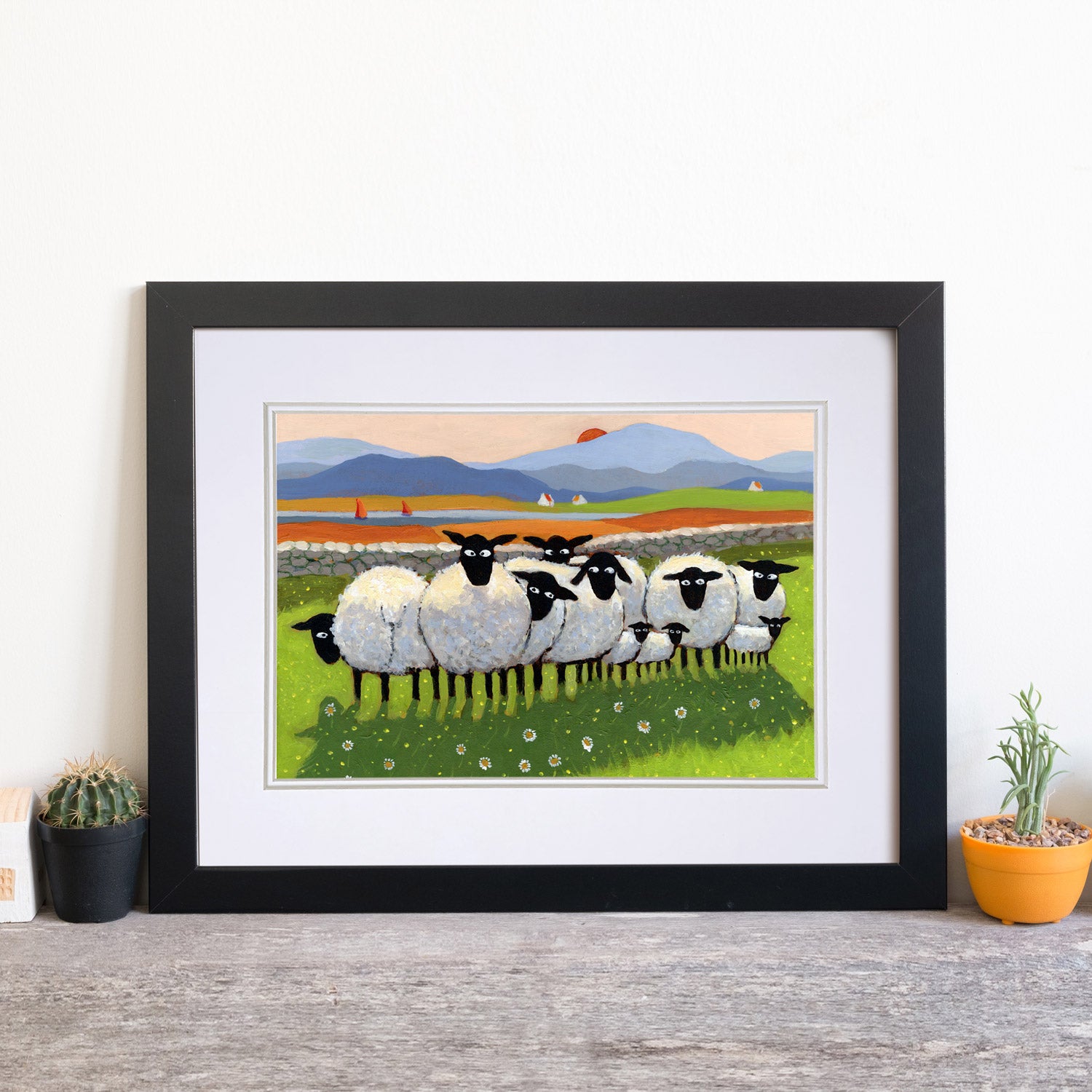 Thinkng Of Ewe Mounted Print