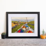 Wish Ewe Were Here Too Mounted Print