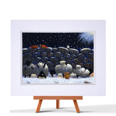 Double Mounted Print "Silent Night" By Thomas Joseph