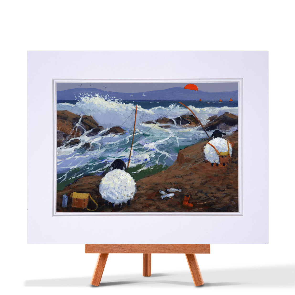 Gone Fishin' Mounted Print