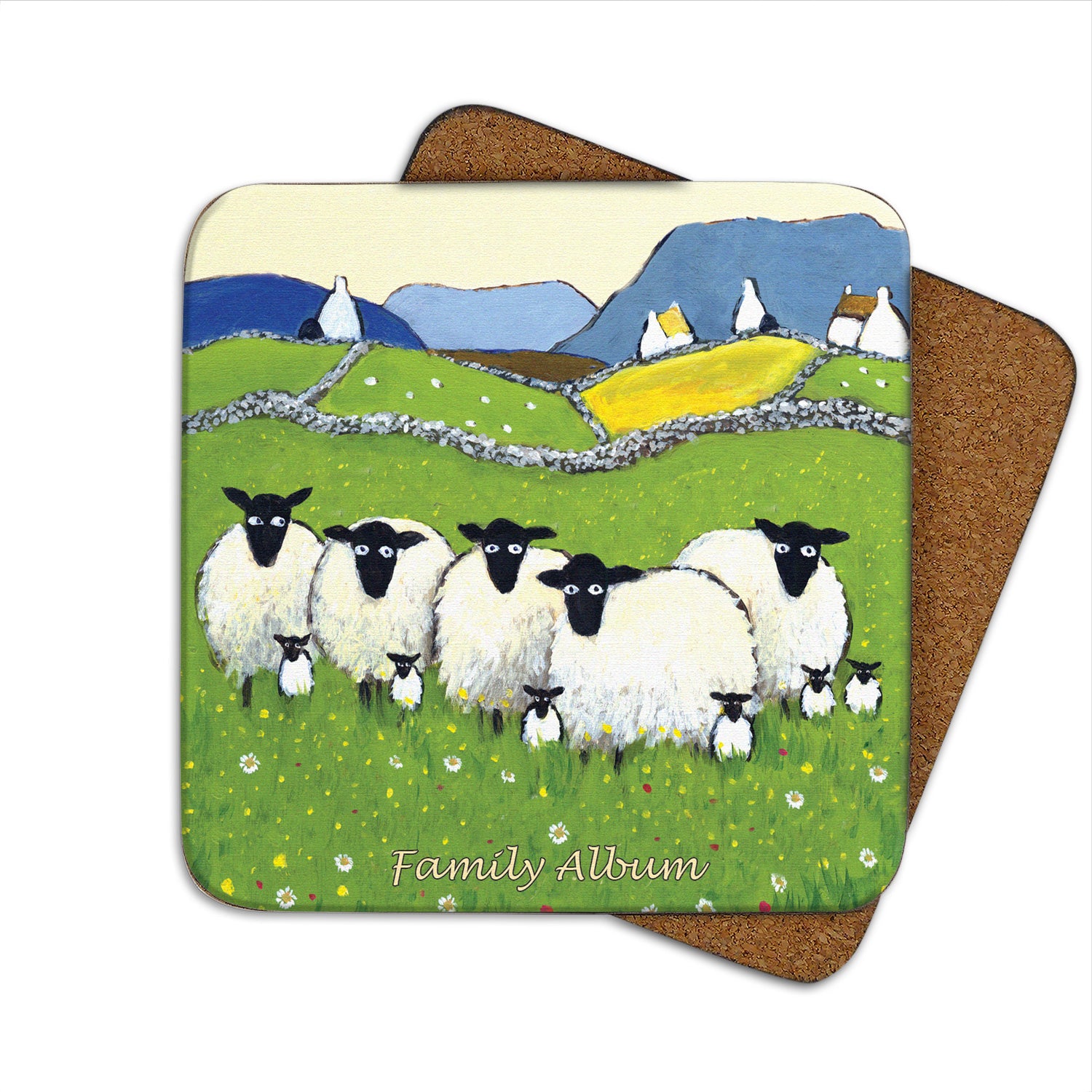 Family Album Coaster Lambs
