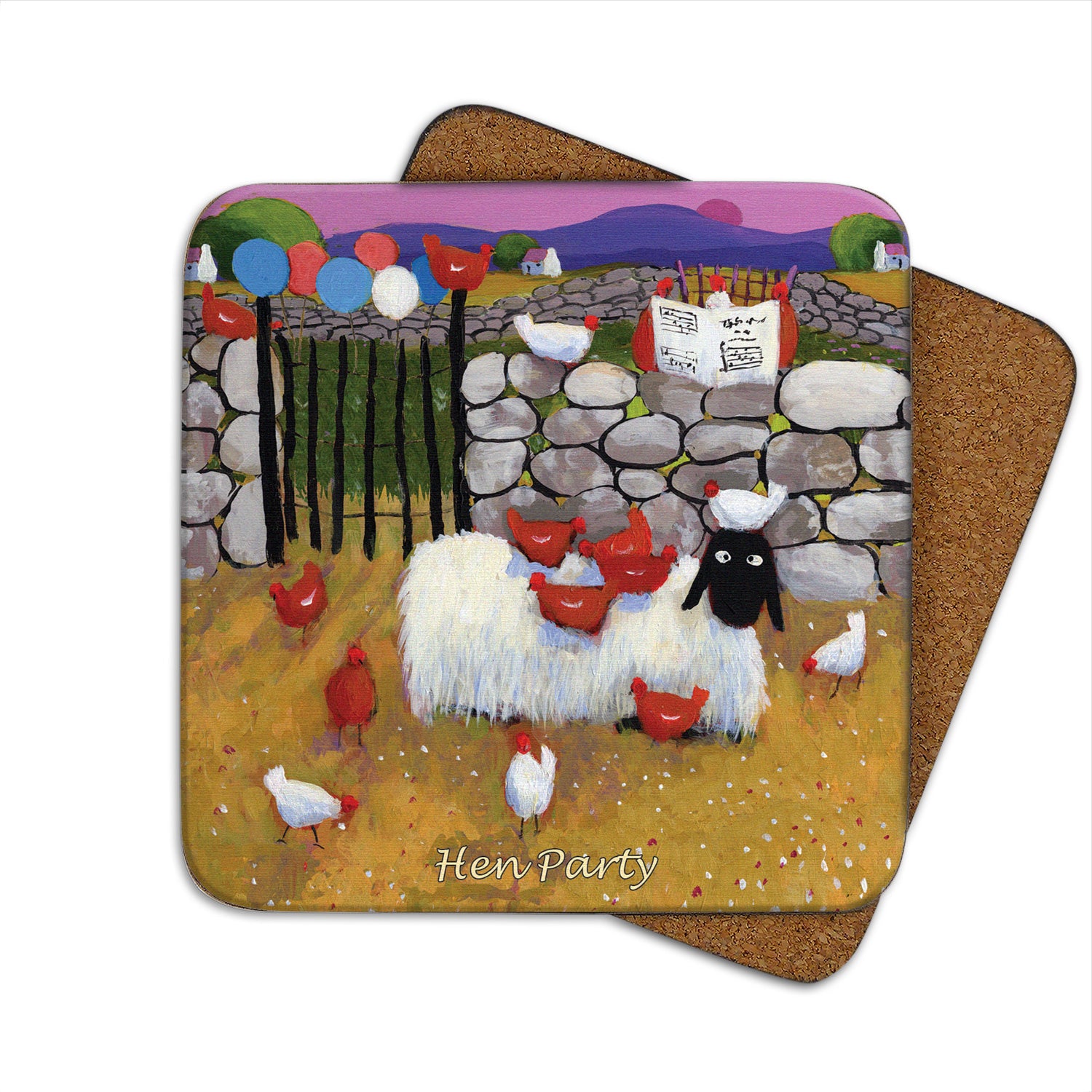 Hen Party Invitation Coaster