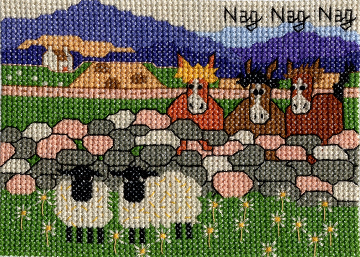 Nag, Nag, Nag Cross Stitch Kit