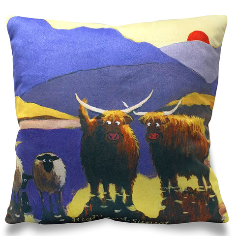 Highland Sunset Cushion Cover