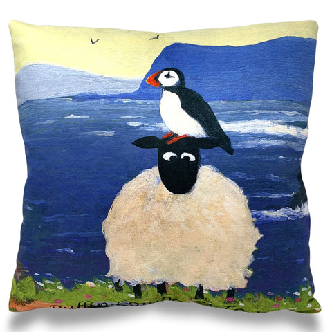 Puffin Compares To Ewe Cushion Cover