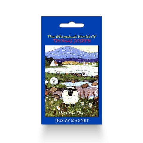 Fridge Magnet sheep visiting the water's edge