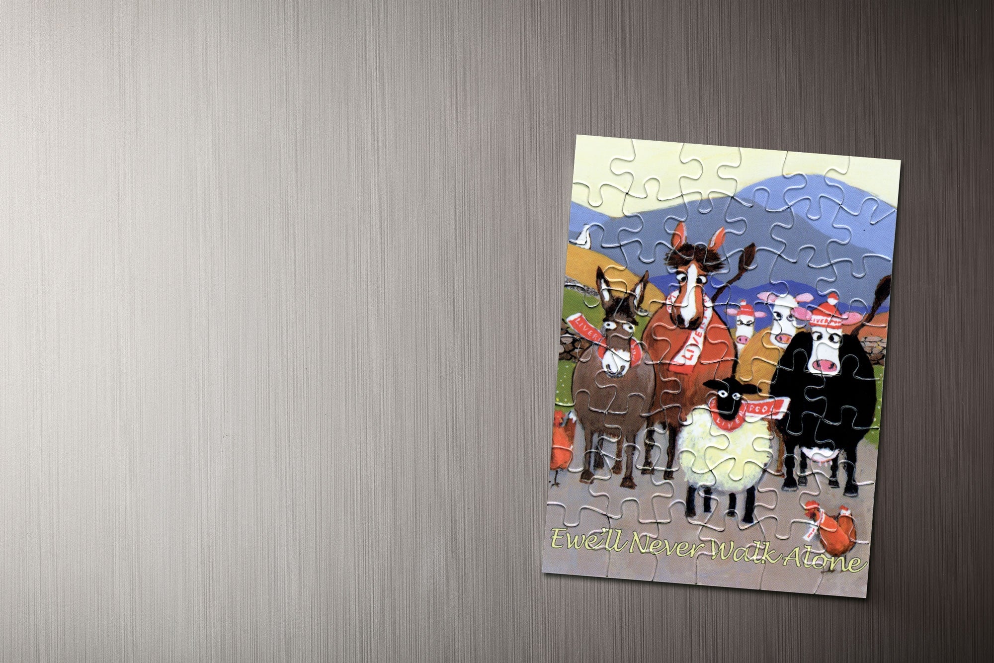 Ewe'll Never Walk Alone Jigsaw Magnet