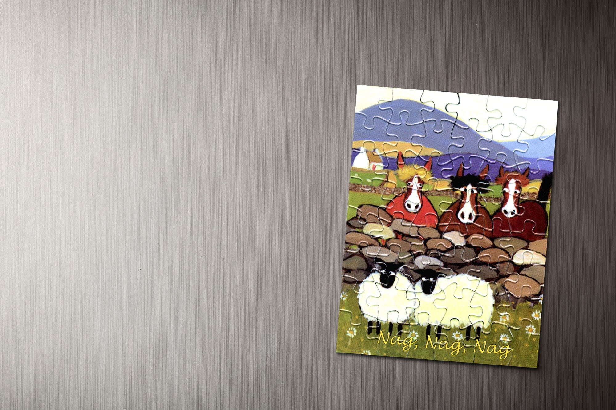 Nag, Nag, Nag Jigsaw Magnet