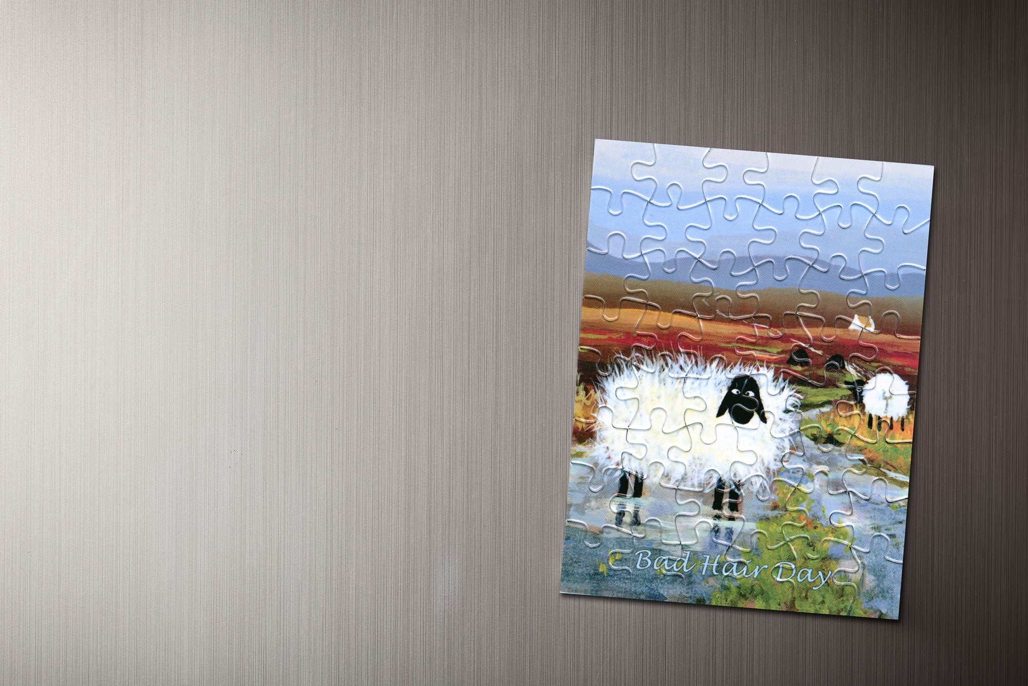 Baaad Hair Day Jigsaw Magnet
