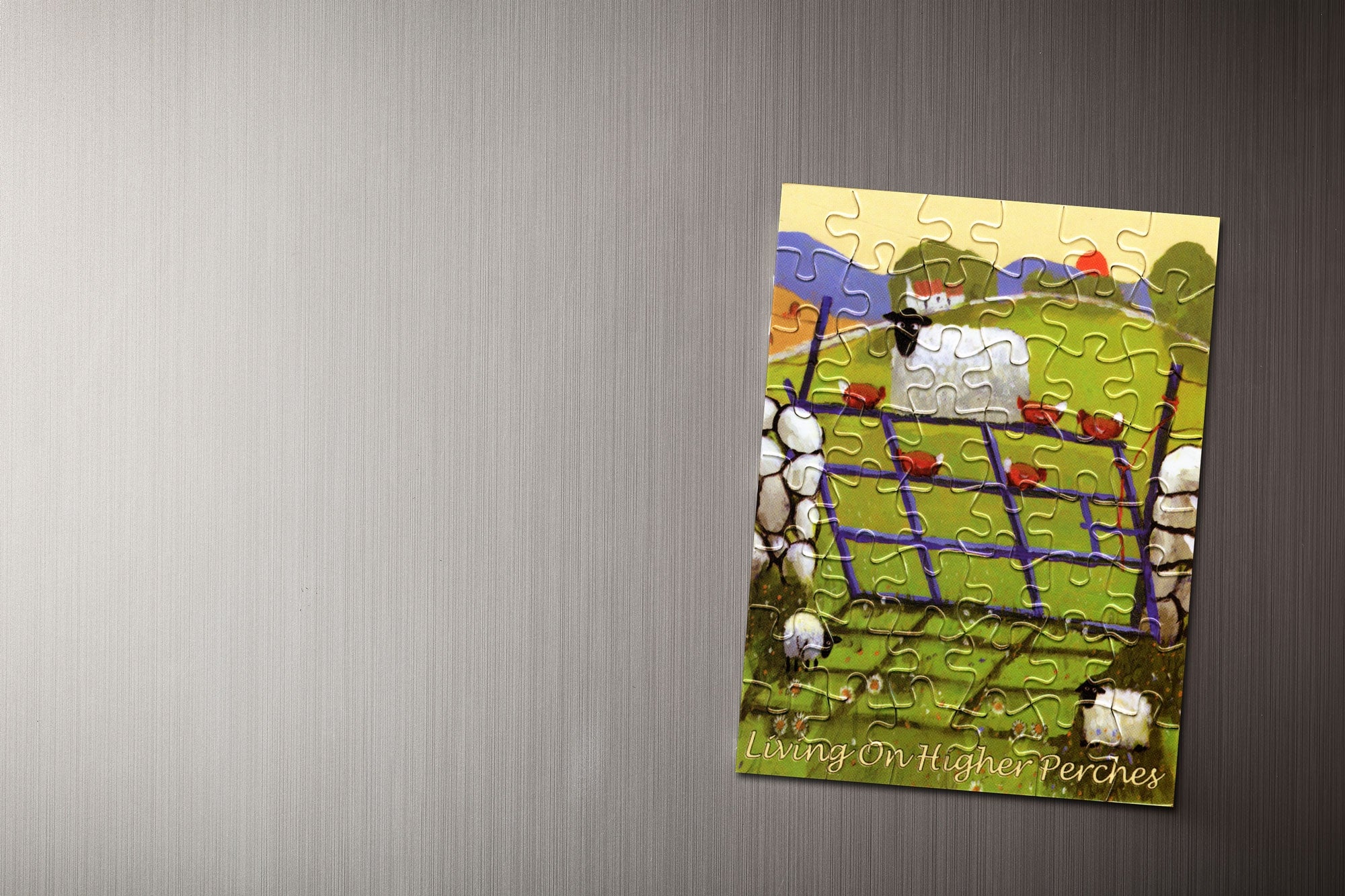 Living On Higher Perches Jigsaw Magnet