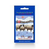 Fridge Magnet sheep in their field on a cold winter's day