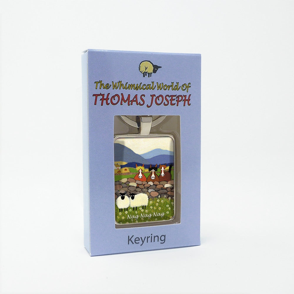 Nag, Nag, Nag Keyring Keychain Gift by Thomas Joseph