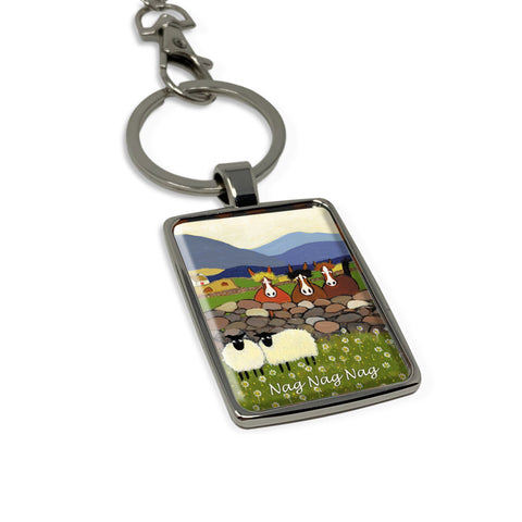 Nag, Nag, Nag Keyring Keychain Gift by Thomas Joseph