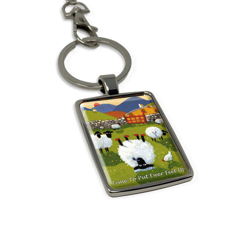 Time To Put Ewer Feet Up Keyring Keychain Gift by Thomas Joseph