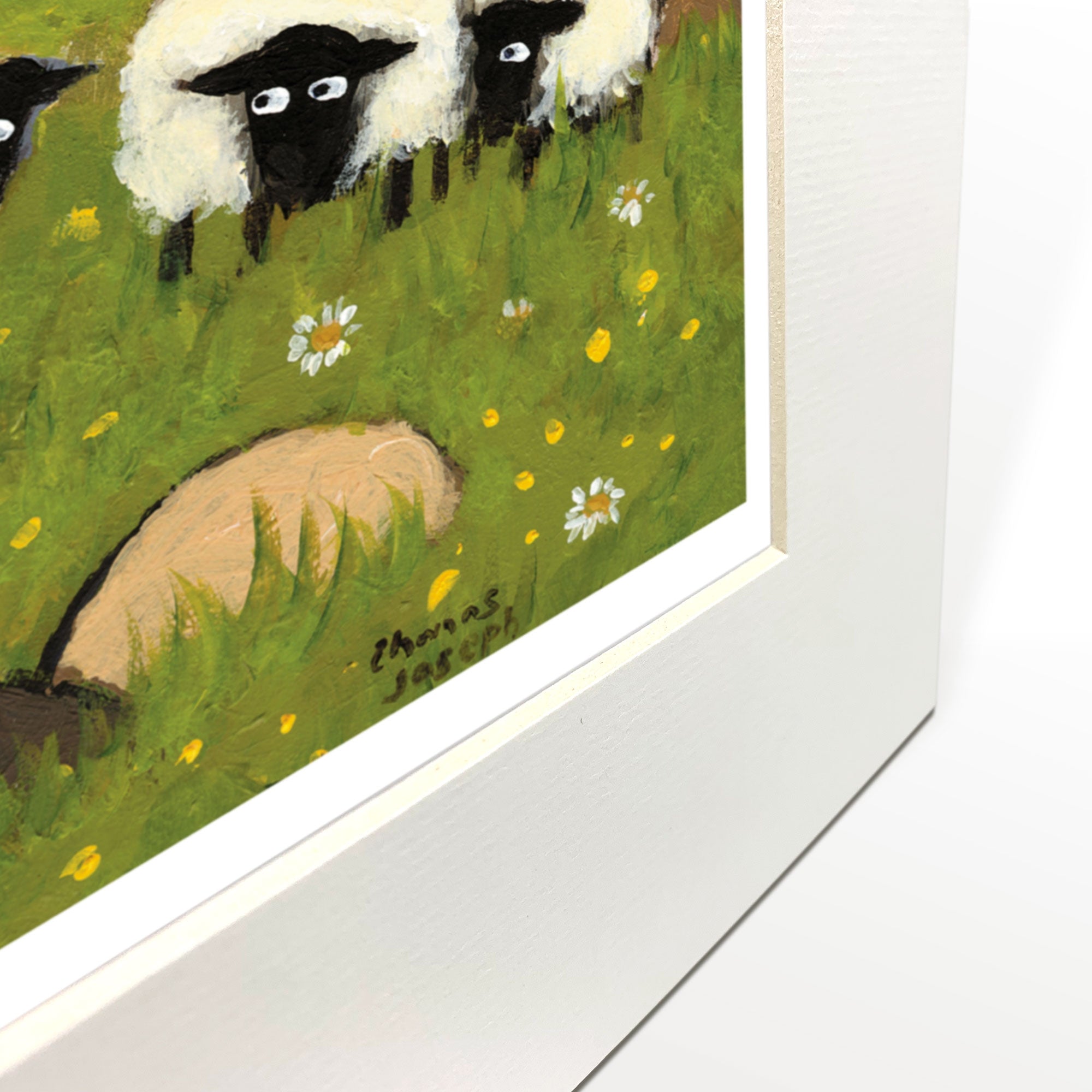 Highland Showdown Mounted Print