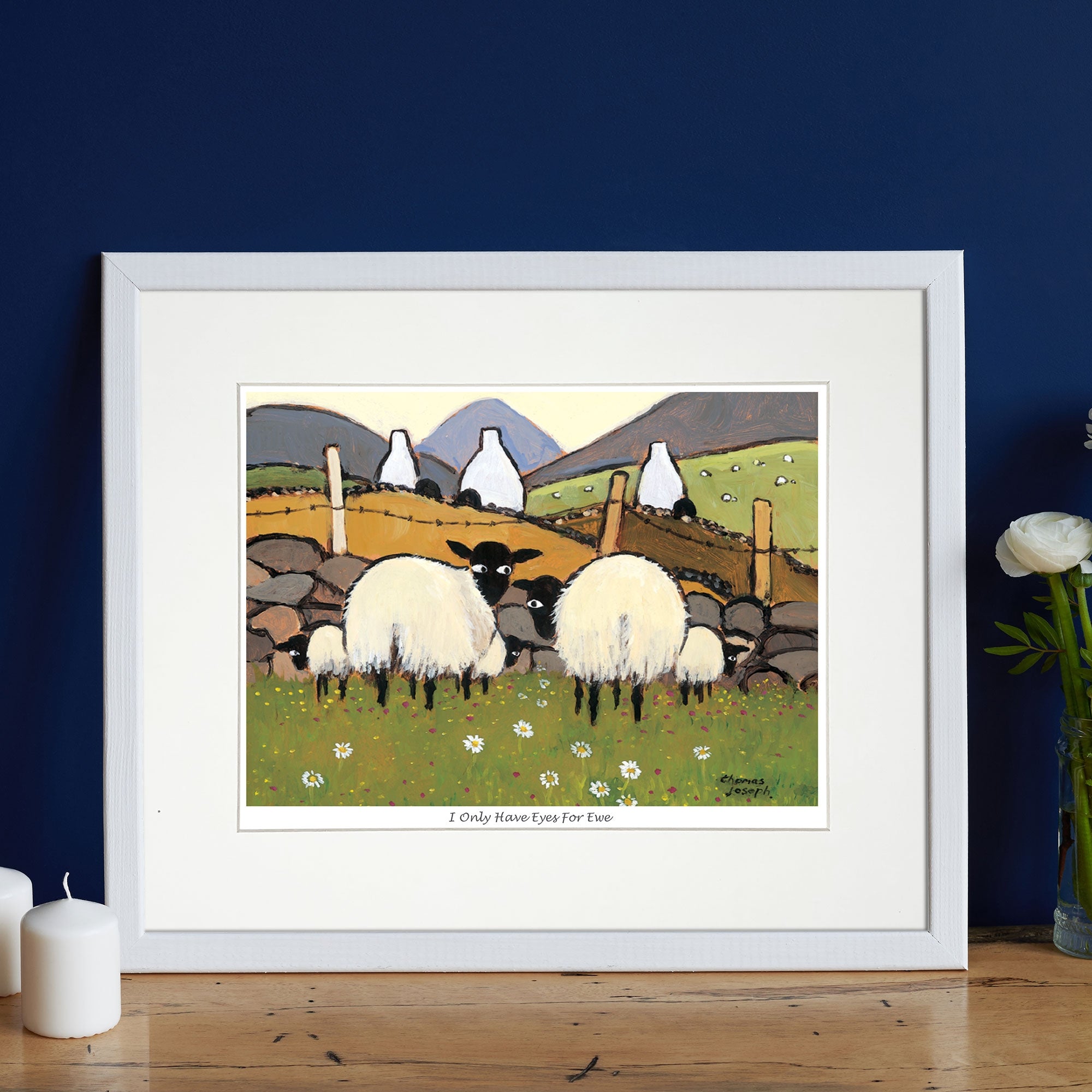 I Only Have Eyes For Ewe Mounted Print