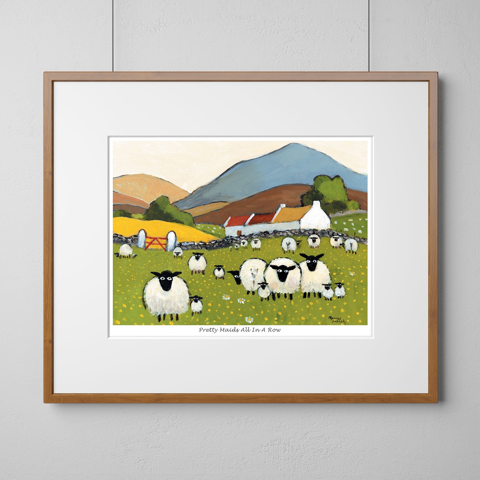 Pretty Maids All In A Row Mounted Print