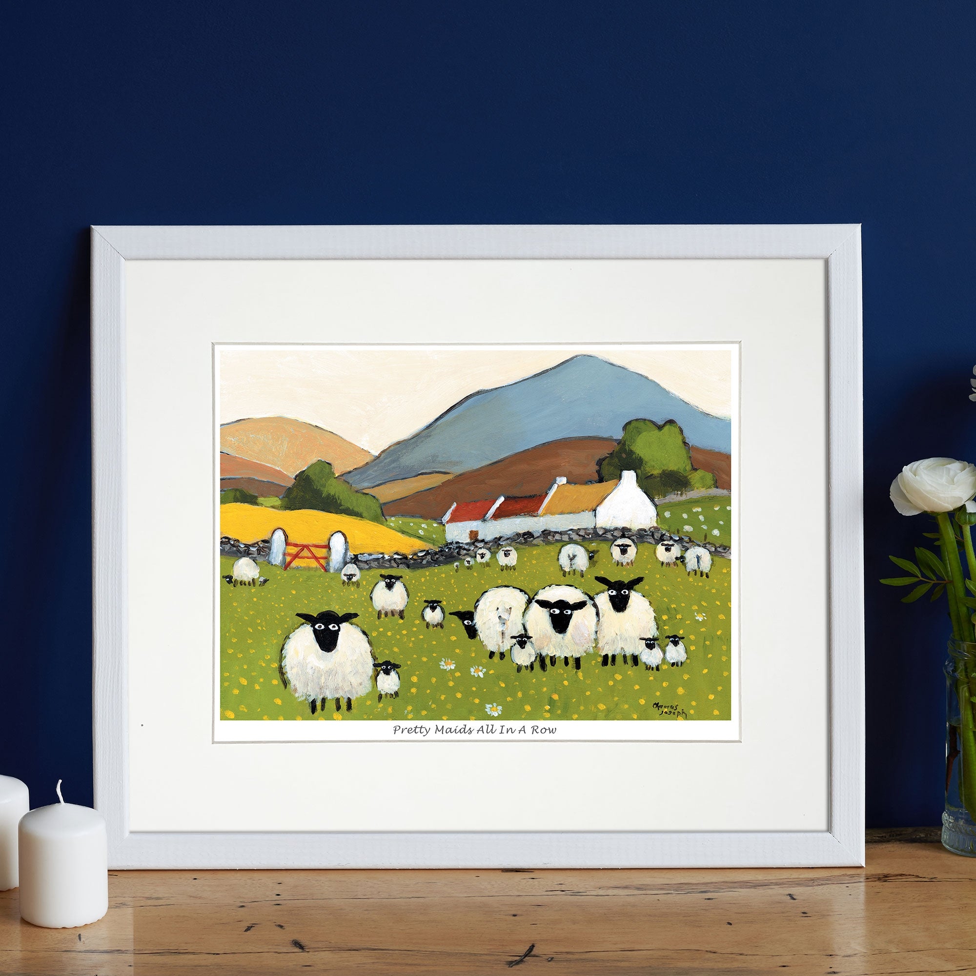 Pretty Maids All In A Row Mounted Print