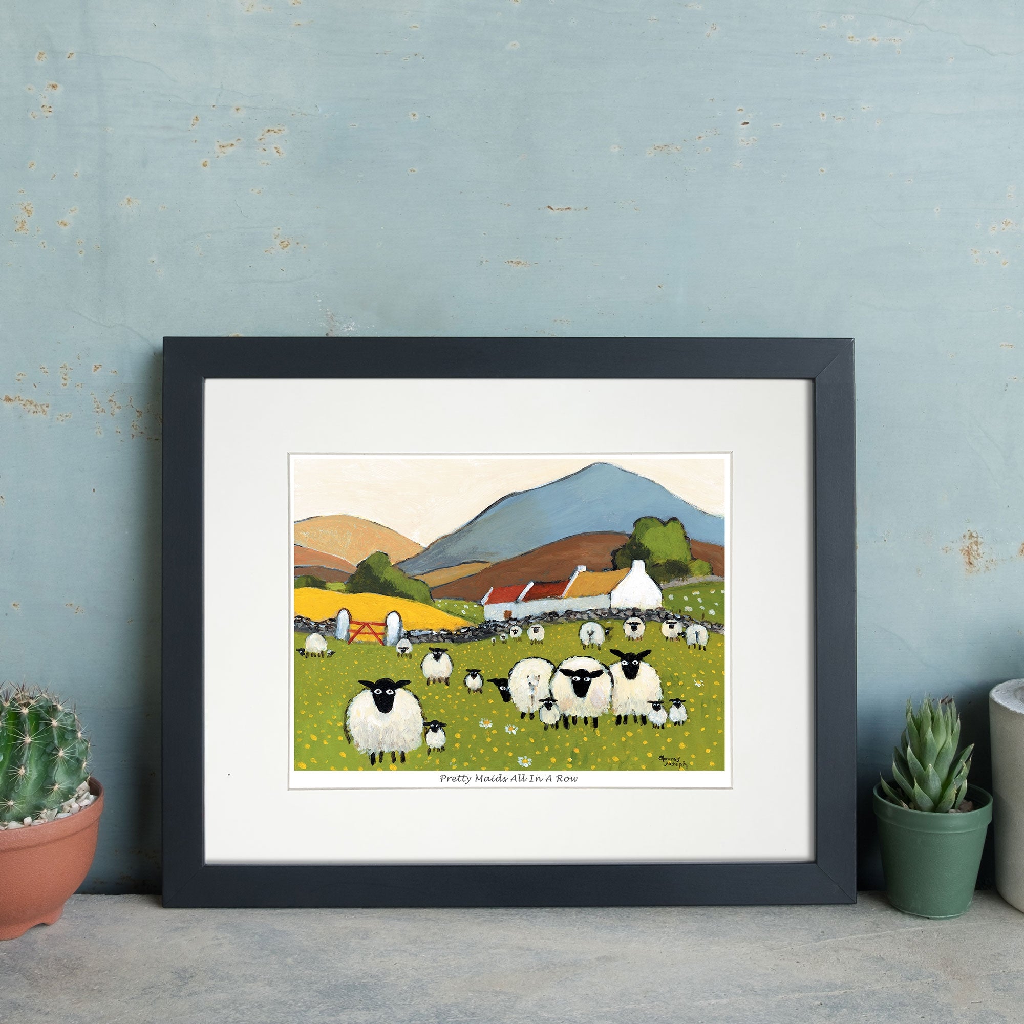 Pretty Maids All In A Row Mounted Print
