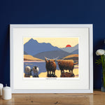 Highland Sunset Mounted Print
