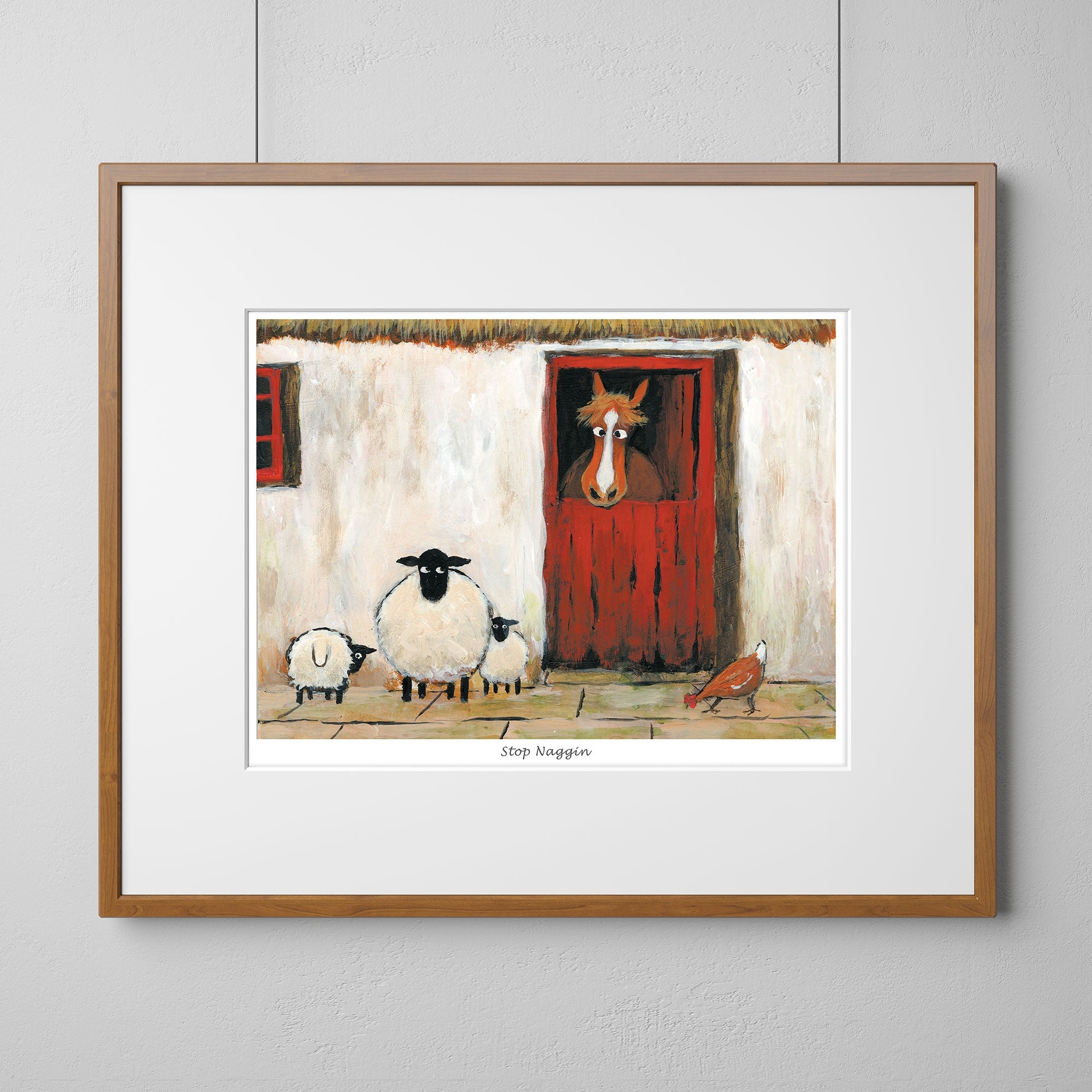 Stop Naggin Mounted Print